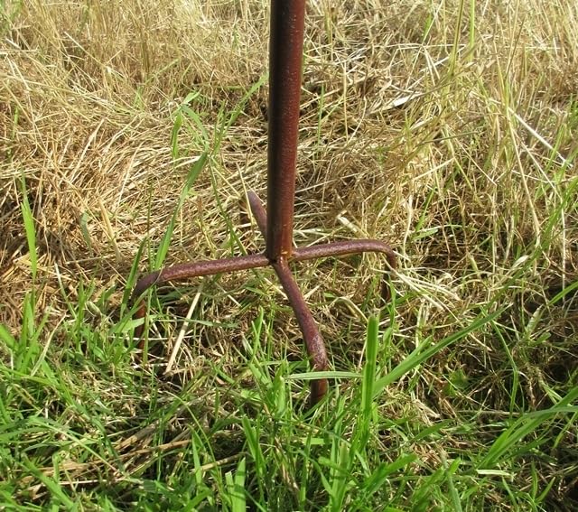 WINDRAD WETTERFAHNE HAHN Metall 1,54m HOCH GARTENDEKO WETTERHAHN Garten NEU