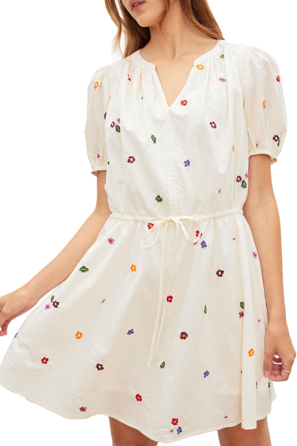 Velvet by Graham & Spencer Women's Cleo Novelty Embroidery Short Dress