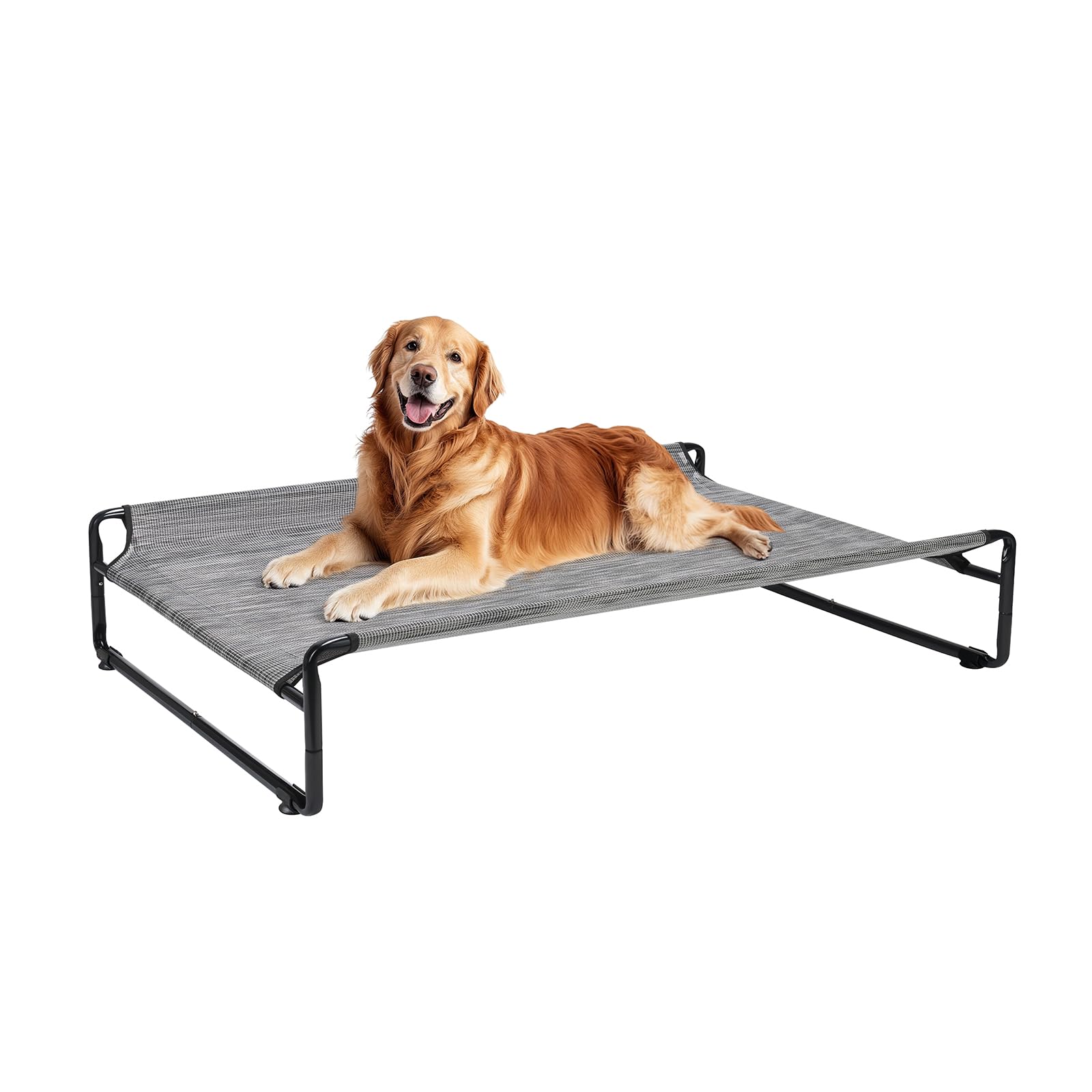 Veehoo Verhoogd hondenbed xxl wasbaar voor grote honden, pluizig