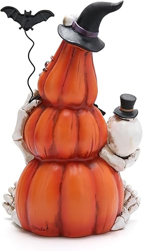 Miniatura 3 de Hodao Decoraciones de calabaza de Halloween con luz, adornos de calabaza hechos a mano para decoración de Halloween, decoración de mesa de Acción de