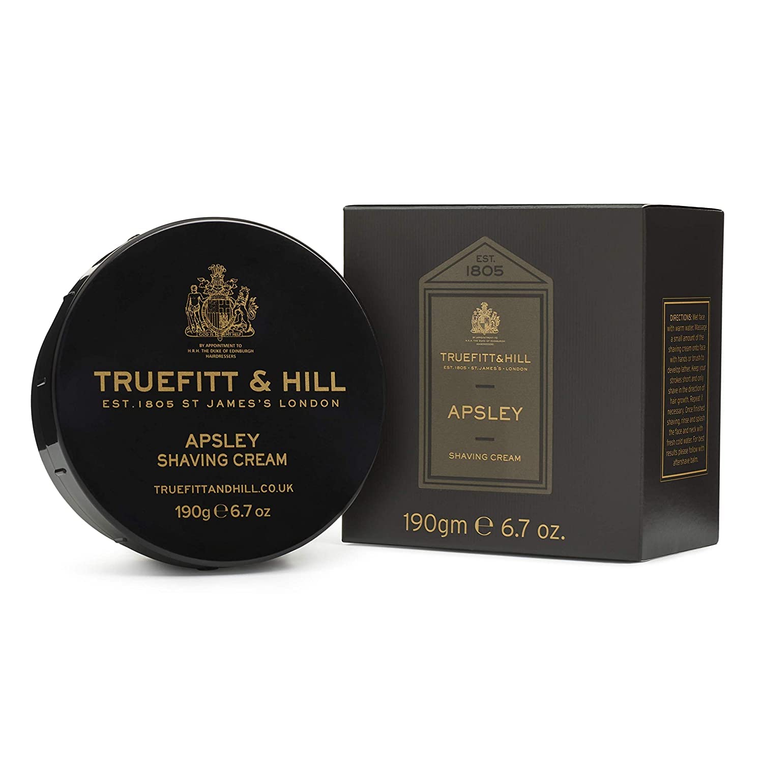 Truefitt & Hill Apsley Shaving Cream For men | 190gm Bowl |All Skin Type | Glycerine based |Smooth Razor Glide|Rich Lather|Contains Essential Oils | All Natural (B09S6CVP5C) Amazon Price History, Amazon Price Tracker