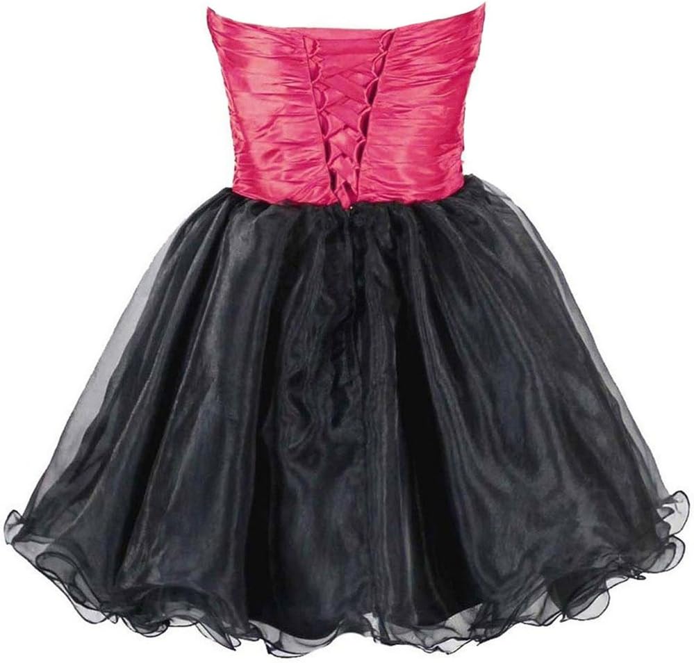 Women's Strapless Short Cocktail Party Homecoming Dress