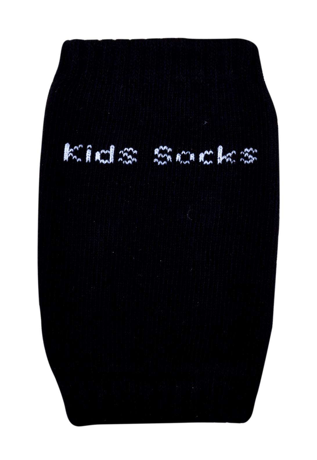 THE LITTLE LOOKERS� Baby Knee Pads for Crawling, Socks-style Anti-Slip Padded Stretchable Elastic Cotton Soft Breathable Comfortable Knee Cap/ Elbow Safety Protectorin Attractive Colors (6 months- 2 years) (Black', Pack Of 1) 1