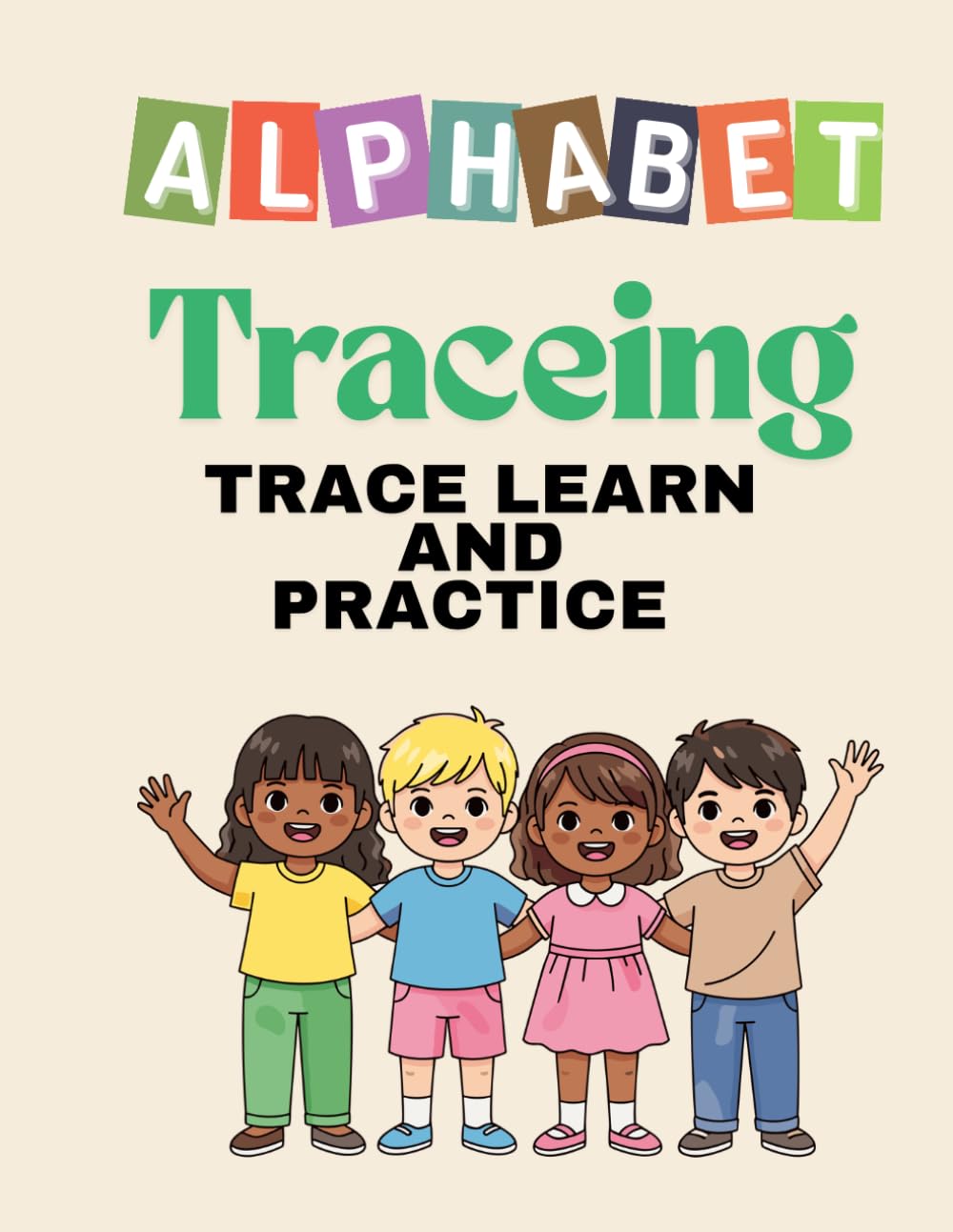 Alphabet Tracing Worksheet: Learn to Trace Letters A–Z | Handwriting Practice for Preschool & Kindergarten Kids Ages 3–6