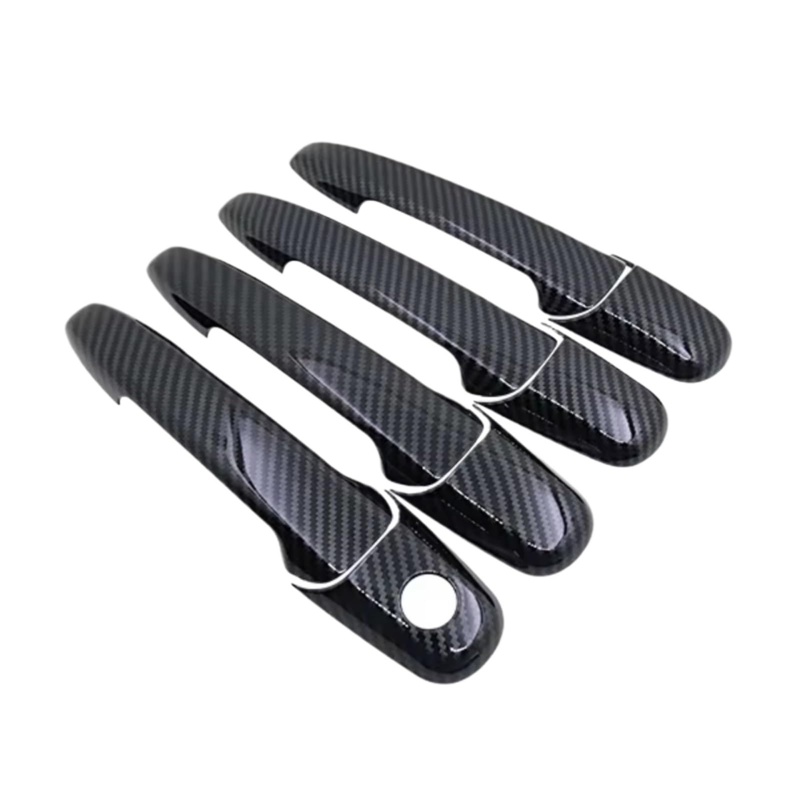 Zcxfdthf 4Handle 1 Keyhole Door Handle Covers Part Compatible With For Ranger Mk2 2006-2011 Car Door Handle Cover Protective Accessories Decor Stickers Set(4Handle 1 Keyhole)