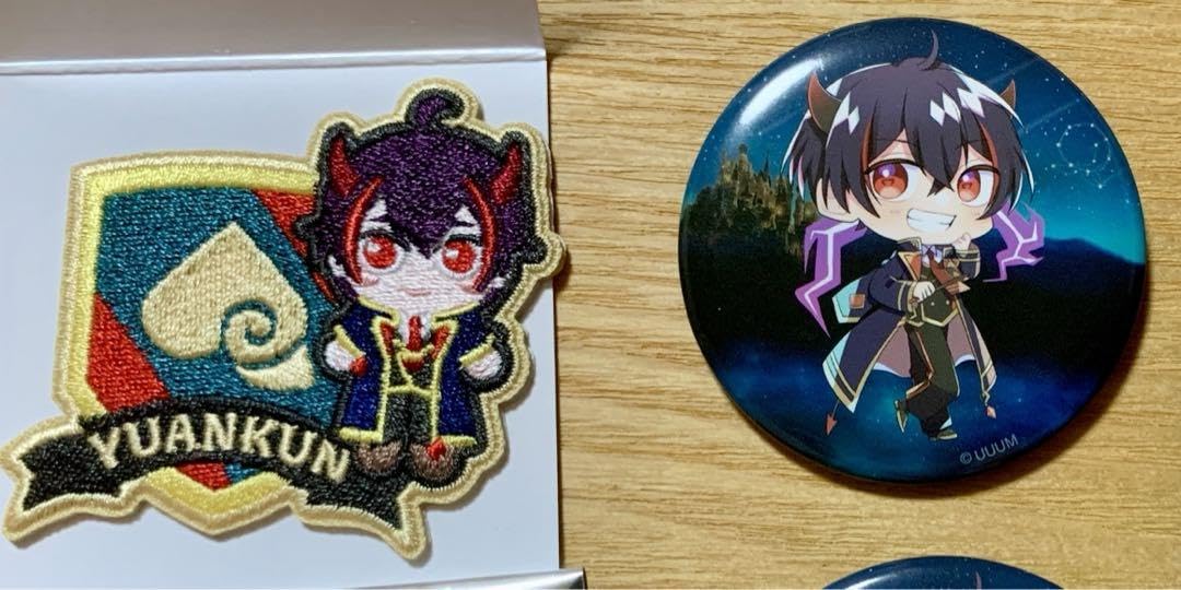 Amazon.co.jp: カラフルピーチ ゆあんくん 魔法学園 缶バッジ 刺繍