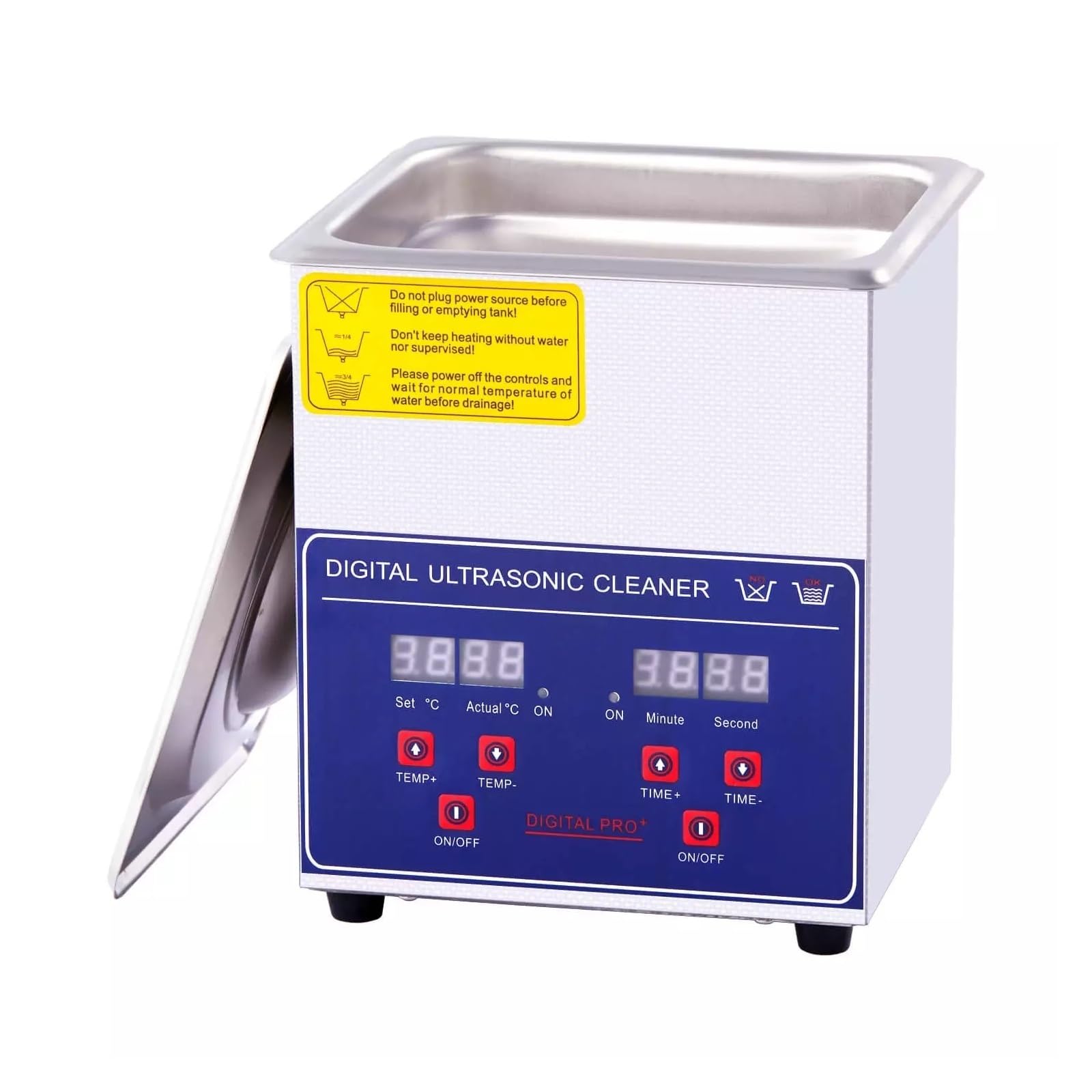 Ultraschallreiniger 2L 60W Ultraschallreinir Ultraschallbad Ultra-Reinigungsmaschine for Uhren Haushaltsräte
