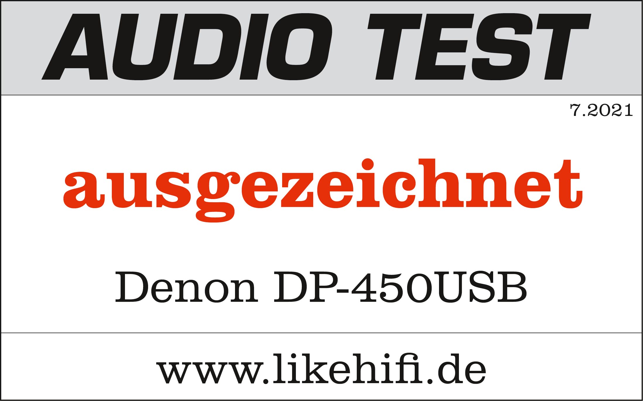 Denon DP-450USB Plattenspieler, USB-Aufnahme, Integrierter Phono-Vorverstärker, Halb-Automatisch, Riemenantrieb, MM-Tonabnehmer - Schwarz