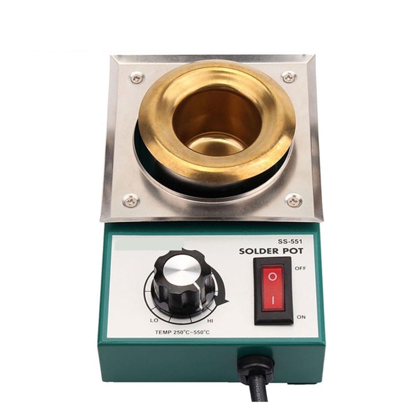 Pot à souder Pot à souder sans plomb, bain à dessouder, four de d'étain, outil d'étama de fil 150W/200W/250W/300W avec chauffage rapide(SS-551H)