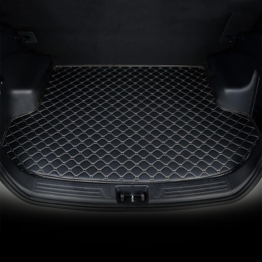 Car Boot Mats for Volkswagen VW Touareg 2019 2020 2021 2022 2023 2024 Leather Car Cargo Storage Tray Protector Mats Boot Liner Mat Trunk Protector Mat Anti-Slip Accessories