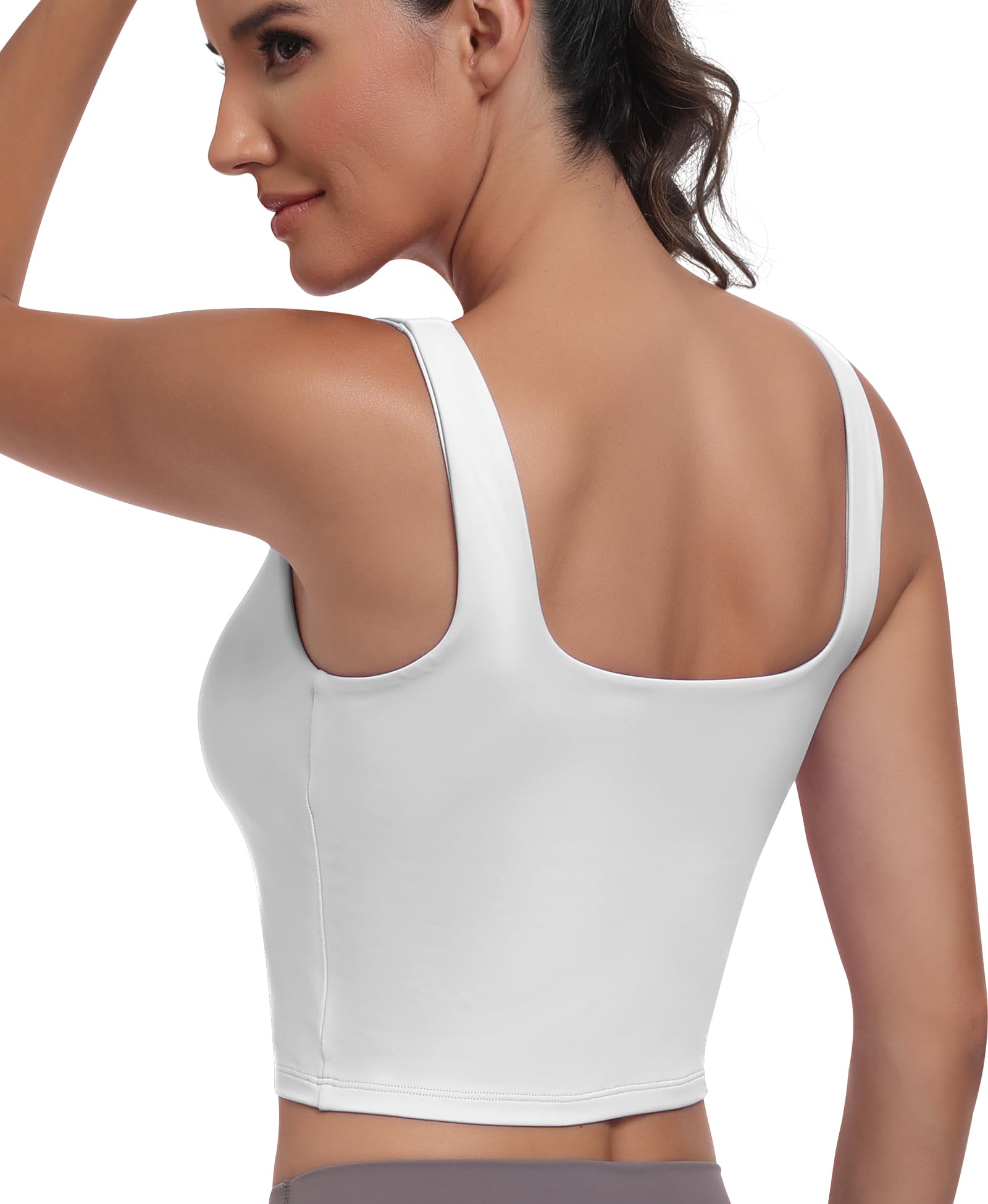 JoyGirl Sport BH Damen Ohne Bügel Yoga Tank Top Atmungsaktive Crop Tops Fitness Workout Sport Bustier mit Abnehmbaren Gepolstert