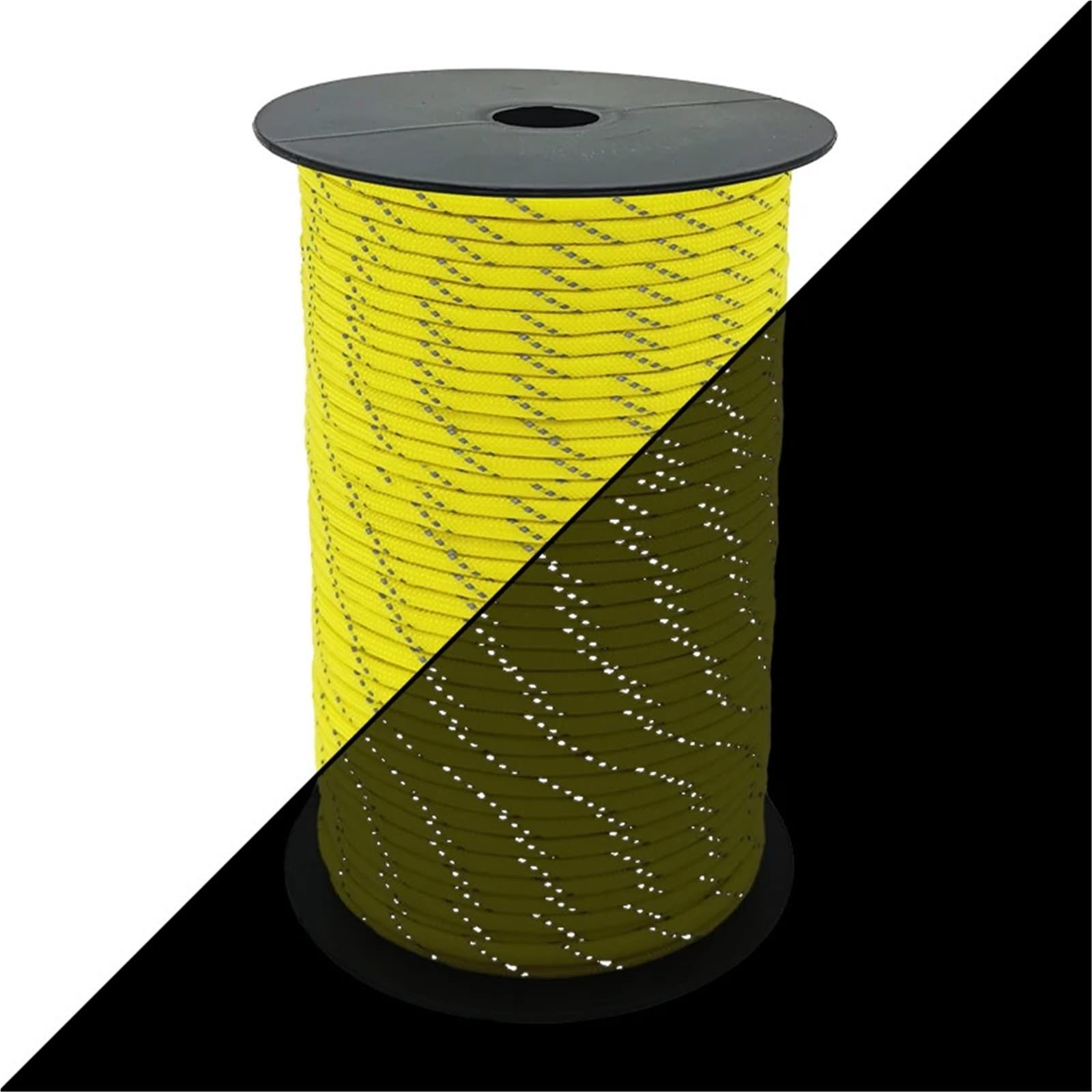 Paracord, Lina 50/100 m wielofunkcyjna 7 rdzeniowa odblaskowa 550 4 mm Camping Outdoor Linka spadochronowa Smycz ratunkowa (czerwona, 30 M)