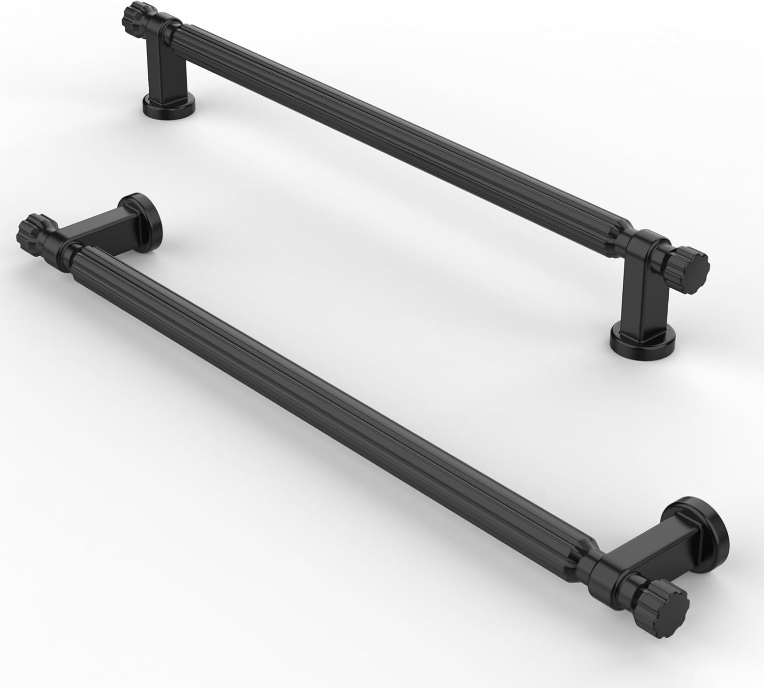 FURNIWARE Pack of 10 Handles Matt Black Kitchen Door Handles Hardware Drawer Pulls