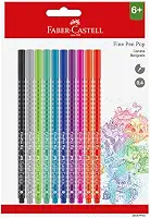 Caneta Ponta Fina, Fine Pen PoP, Faber-Castell,SM/FPP10, cartela com 10 unidades