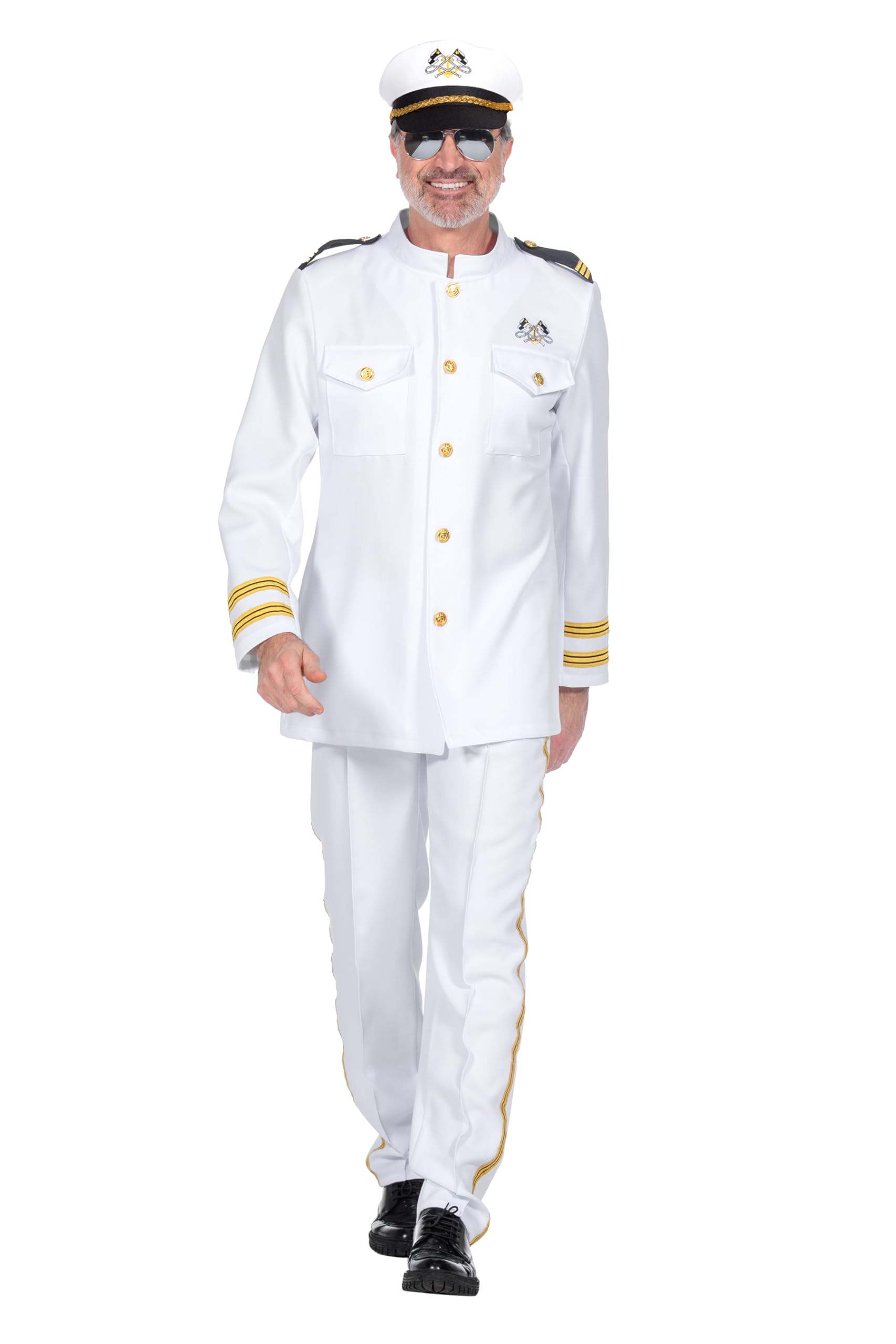 WILBERS & WILBERS 330466 - Kostüm Marineoffizier für Herren, Uniform, Kapitänskostüm, für Karneval