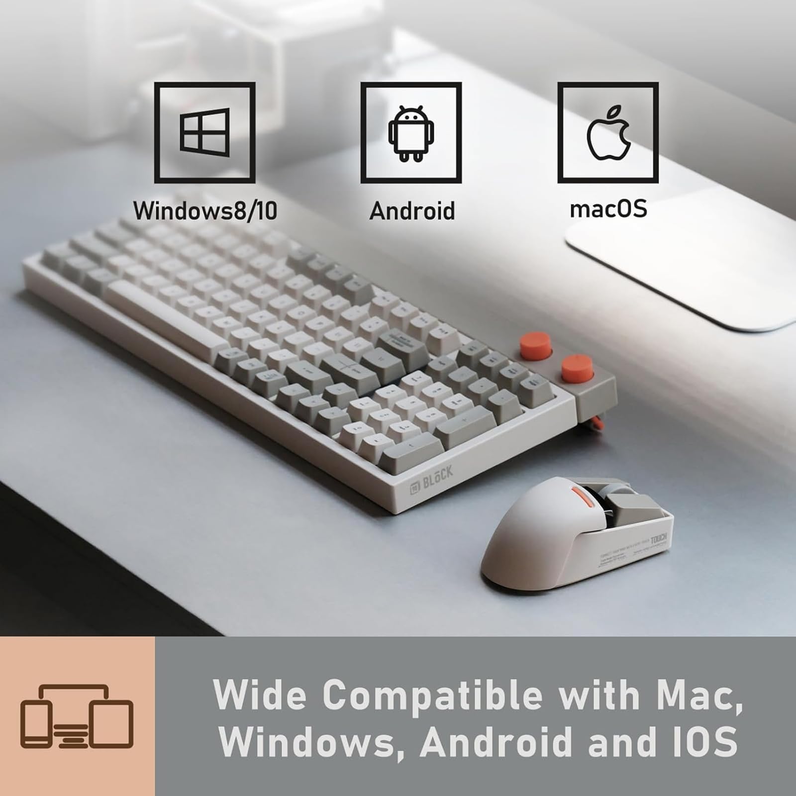 LOFREE Souris sans fil Bluetooth 4000 DPI Écran OLED Mac Windows PC
