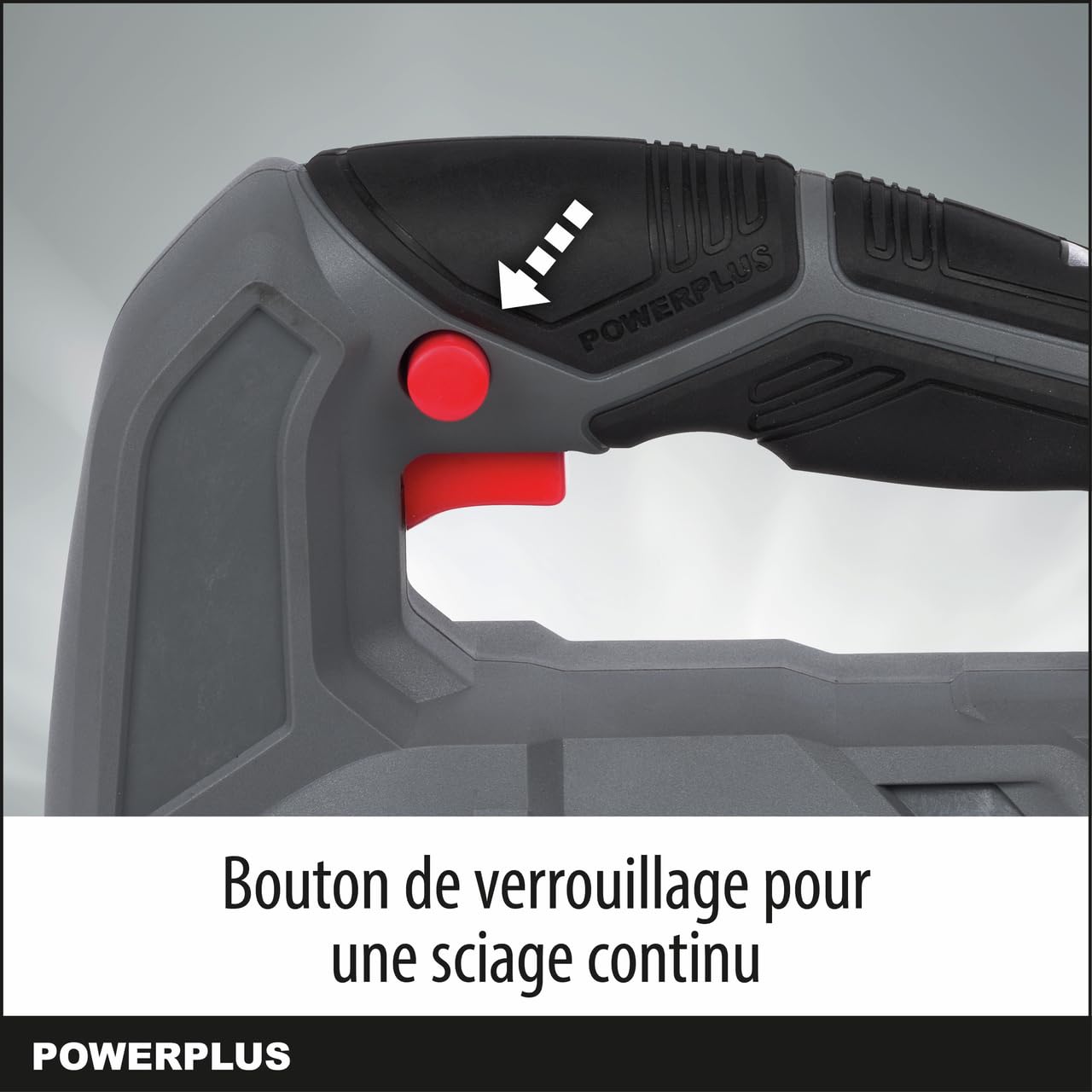 Powerplus Scie Sauteuse Électrique de 450 W POWE30010 - Scie Sauteuse Filaire à Patin Réglable 3000 min-1 - avec 1 Accessoire