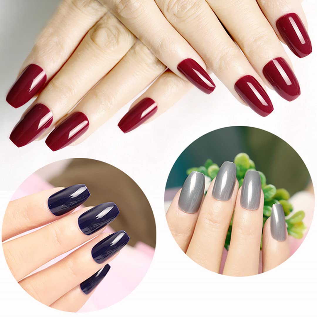 Amazon.com: Flyitem 500pcs Short Ballerina Shape Style Acrylic Nail Art  Tips Artificial Full Cover Ballet Fashion False Nail DIY Decoration  Manicure Tools (Clear-Bag) : Beauty & Personal Care