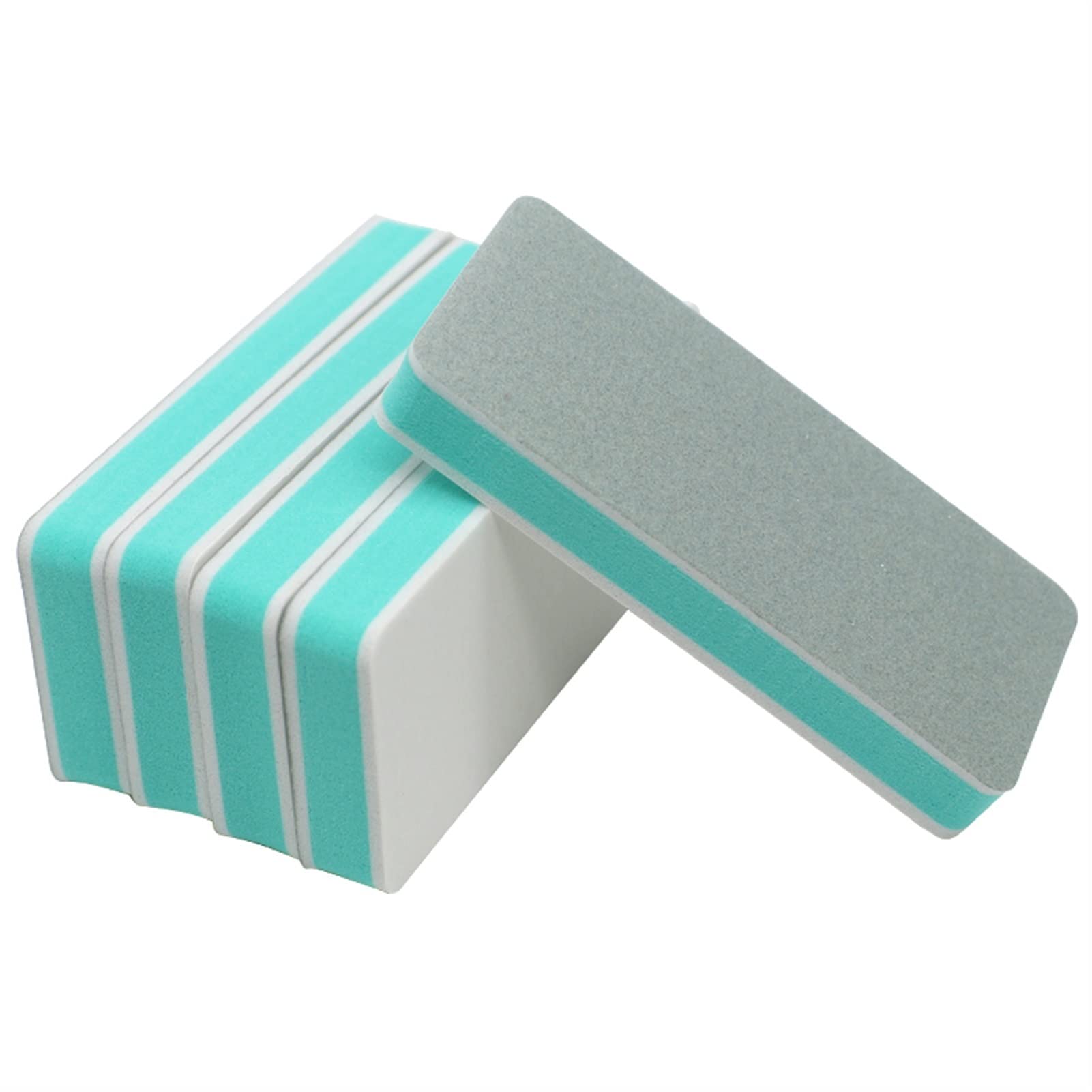 Kit per la Cura delle Unghie Emery Boards con Nail Lime for Unghie da 60 Pezzi Lime for Unghie Professionali Spugna for lucidatura Levigatura(Blauw)