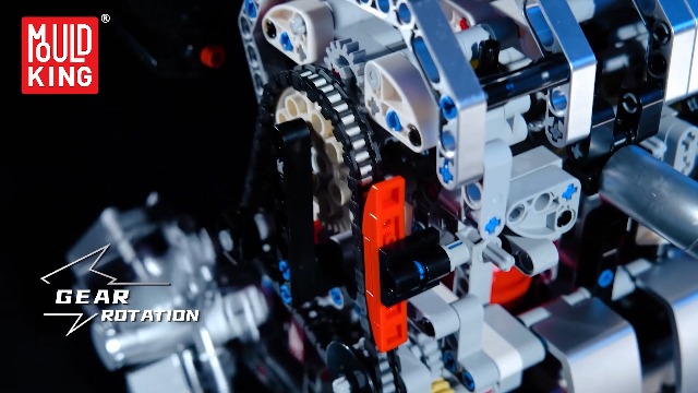 Mould King 10088 Tecnologia V8 Engine Kit Building Blocks Giocattoli APP Engine Kit Kit Morsetto Blocchi Regali Per Da 14 Anni Adulti (535 Parti