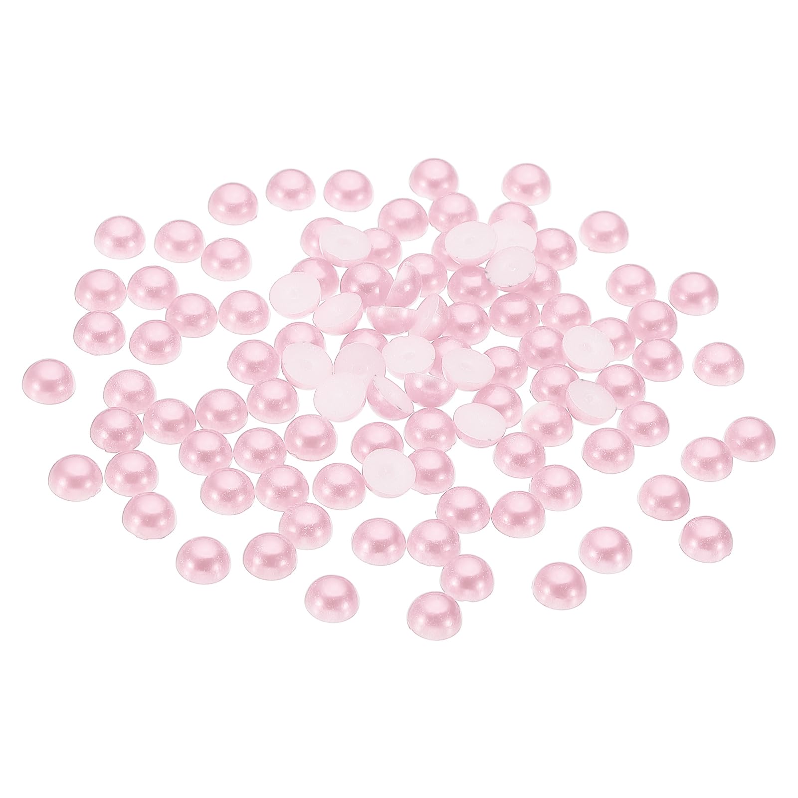 PATIKIL 1000Pcs Flatback Pearls Beads for Crafting 6mm Half Round Resin Beads Flatback Pearls for Nail Charms Handmade Phone Case Embellishment