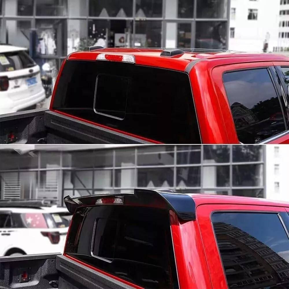 Glossy Black Rear Roof Spoiler Wing Fits for Ford F-150 2021-2024