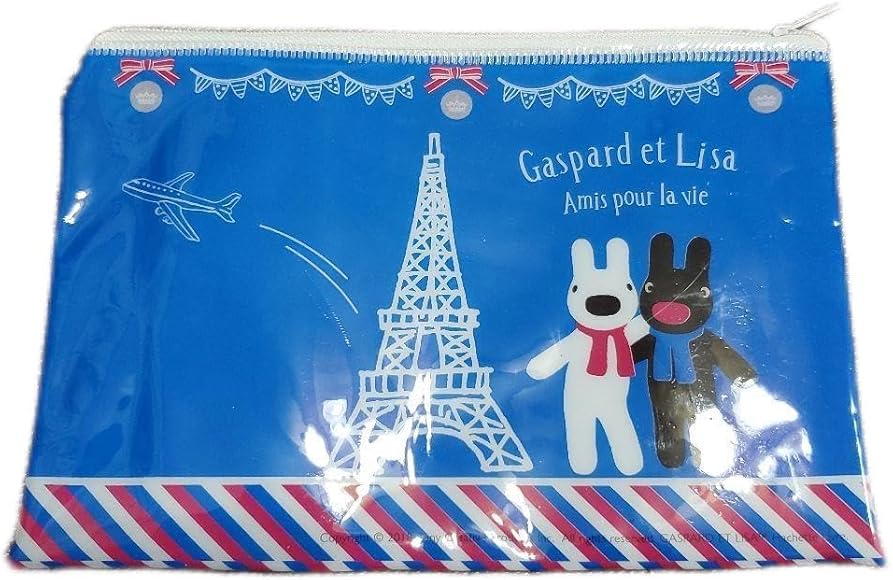 Amazon.co.jp: リサとガスパール ポーチ ナイロンフラットポーチ 約 