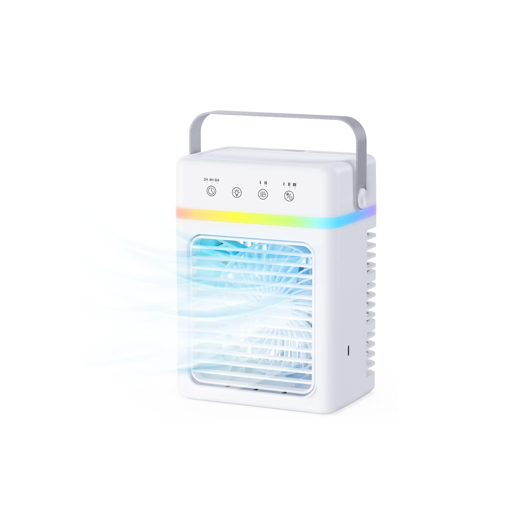 Ultra Quiet Portable Air Conditioner 3 Speeds & 2 Modes, 2-6H Timer