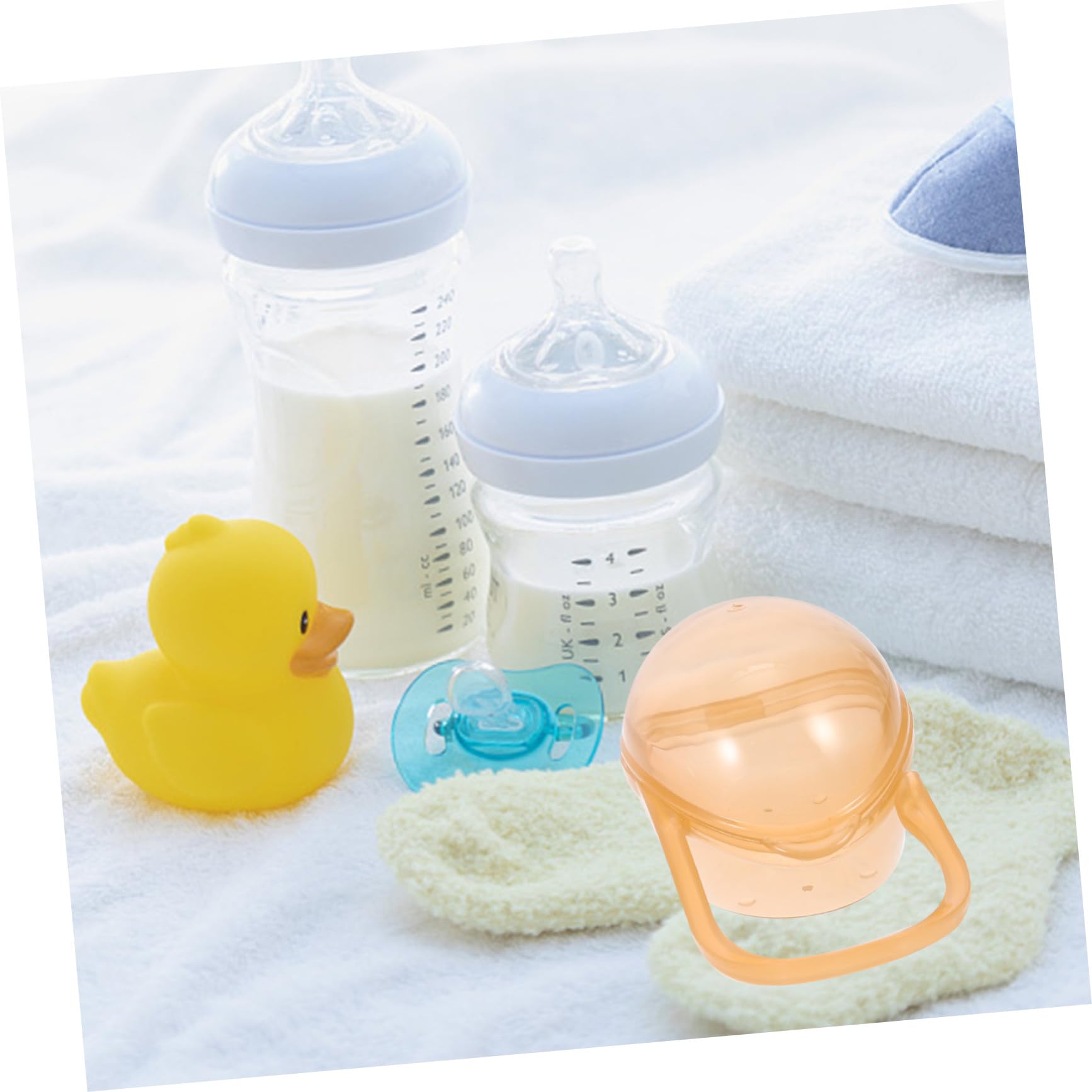 YARNOW 2sets 8pcs Portable Pacifier Storage Containers Compact Holder Boxes Lightweight and Tear Resistant for Travel Neat Organization of Essentials 8pcs*2