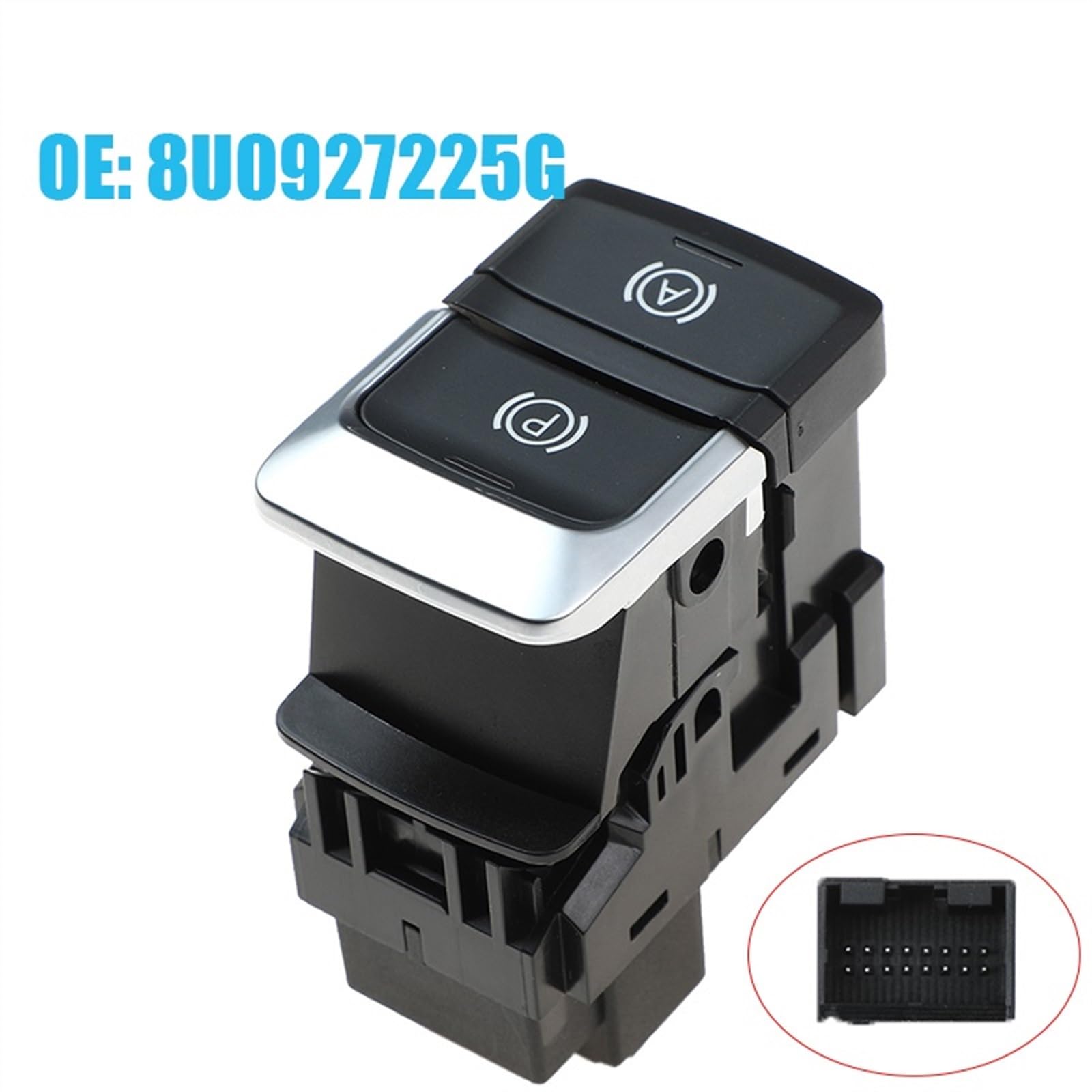 Frein De Parking Compatible avec pour TT RS TTS FV3 FV9 16 Broches Bouton De Commande De Frein À Main Électrique Interrupteur De Frein De Stationnement OEM 8U0927225G