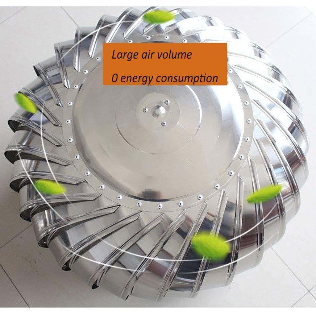 Acero Inoxidable 304 sombrerete de chimeneantilluviajustable Spinner para Roofs & Farms 500MM (300MM) Ventilat & Flujo de Aire Solut para óptimo Rendimiento