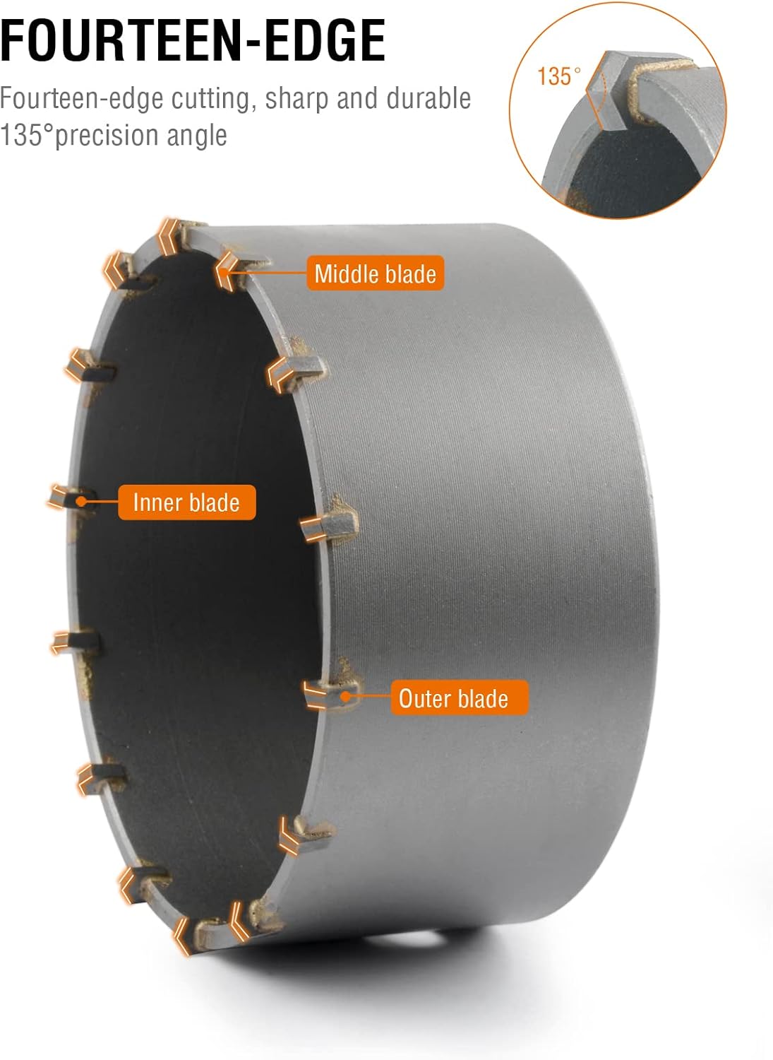 Rеvіеw BINOTA Concrete Hole Saw SDS Plus Shank for Cement Brick Wall, 120 mm 50% оƒƒ Dіѕсоunt BINOTA Concrete Hole Saw SDS Plus Shank for Cement Brick Wall, 120 mm