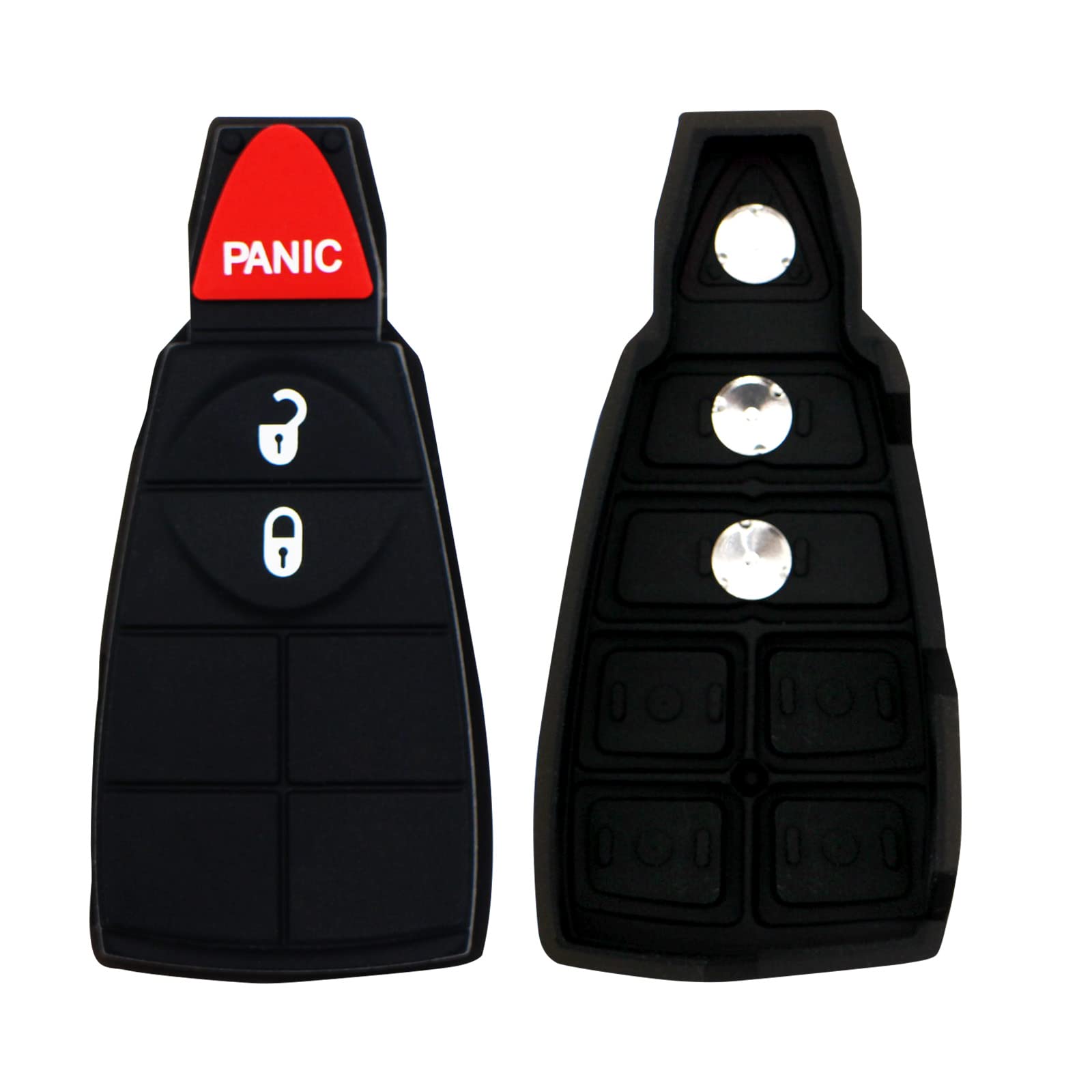2 PACK KeylessOption Keyless Entry Remote Control Car Key Fob Replacement KPU41704 For 2001-2005 Mazda 3 6 Protege