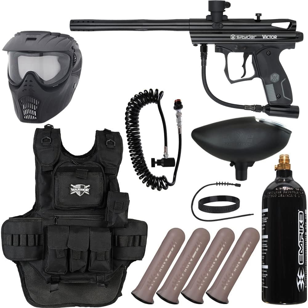 Action Village Kingman Spyder Victor Heavy Gunner Paintball Gun Package Kit