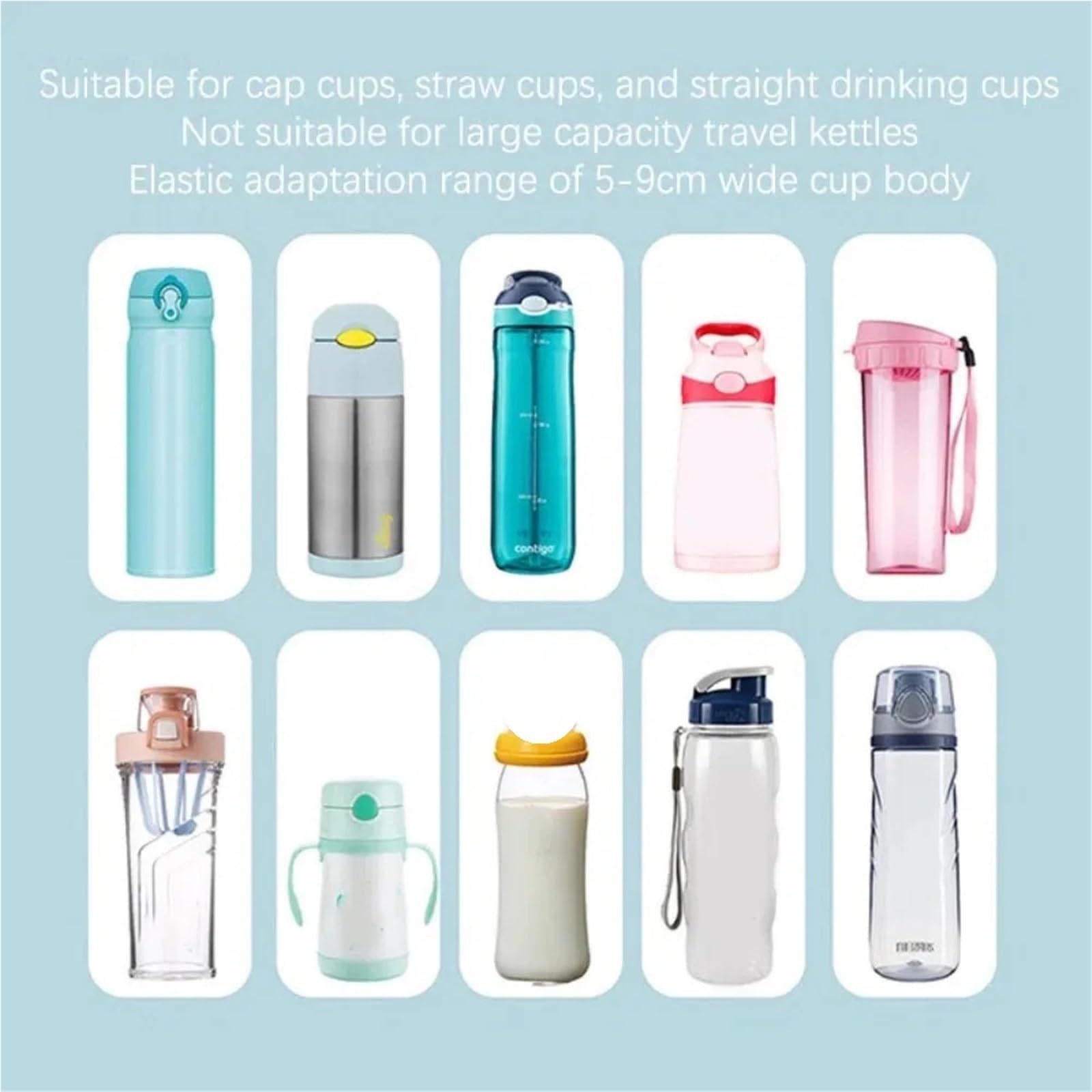 Porta Borraccia Tracolla Tracolla portatile for bottiglia d'acqua da 3 pezzi