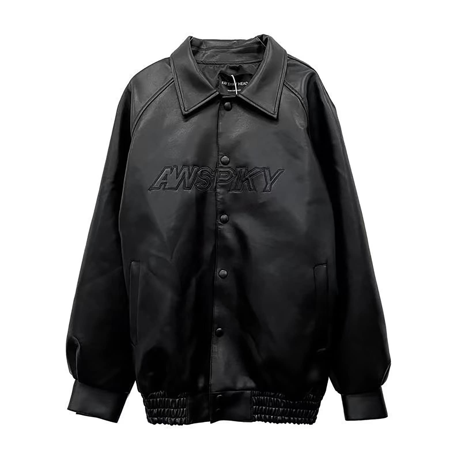 Black Leather Jacket Men's Fashionable Motorcycle Wind Autumn Winter Windproof Waterproof Coat