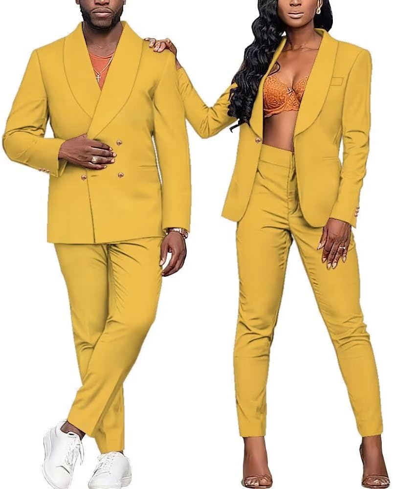 African Couple Clothes Dashiki Mens Suits and Lady's African Suits African Lovers Dashiki Outfits for Wedding Party