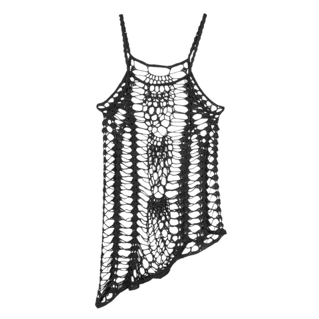 Enakshi® Women Crochet Lace Bikini Swimsuit Cover Up Hollow Out Beach Dress Black M|Clothing, Shoes & Accessories | Womens Clothing | Swimwear-picture-34