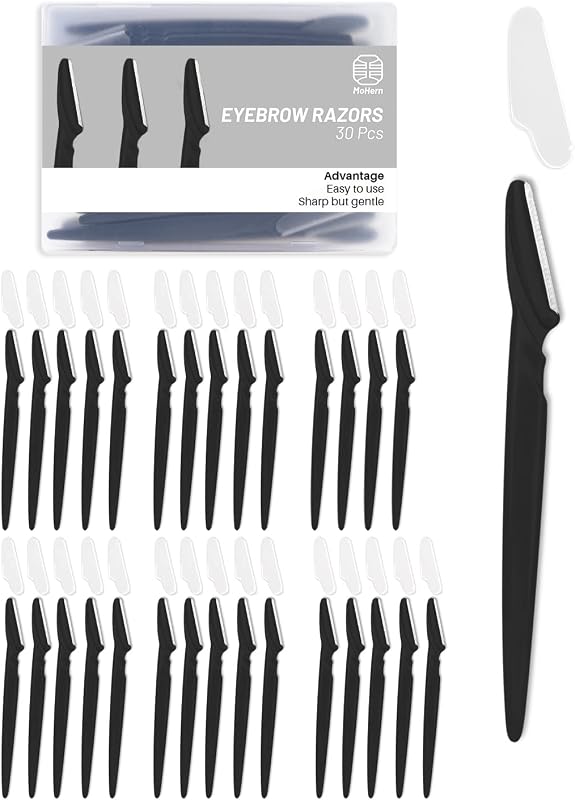 Aparelho de barbear facial MoHern, 30 unidades, preto
