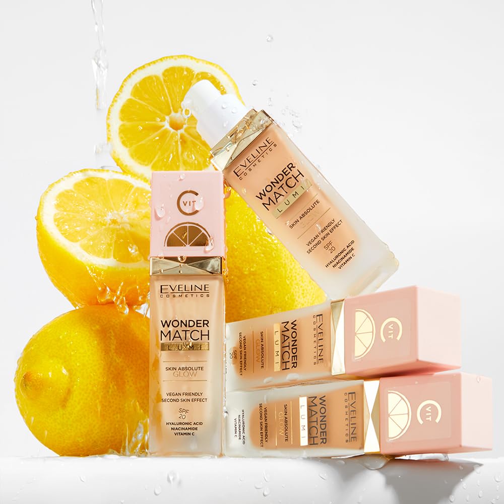 Eveline Cosmetics Wonder Match Podkład rozświetlający-Nr 10 - Vanilla
