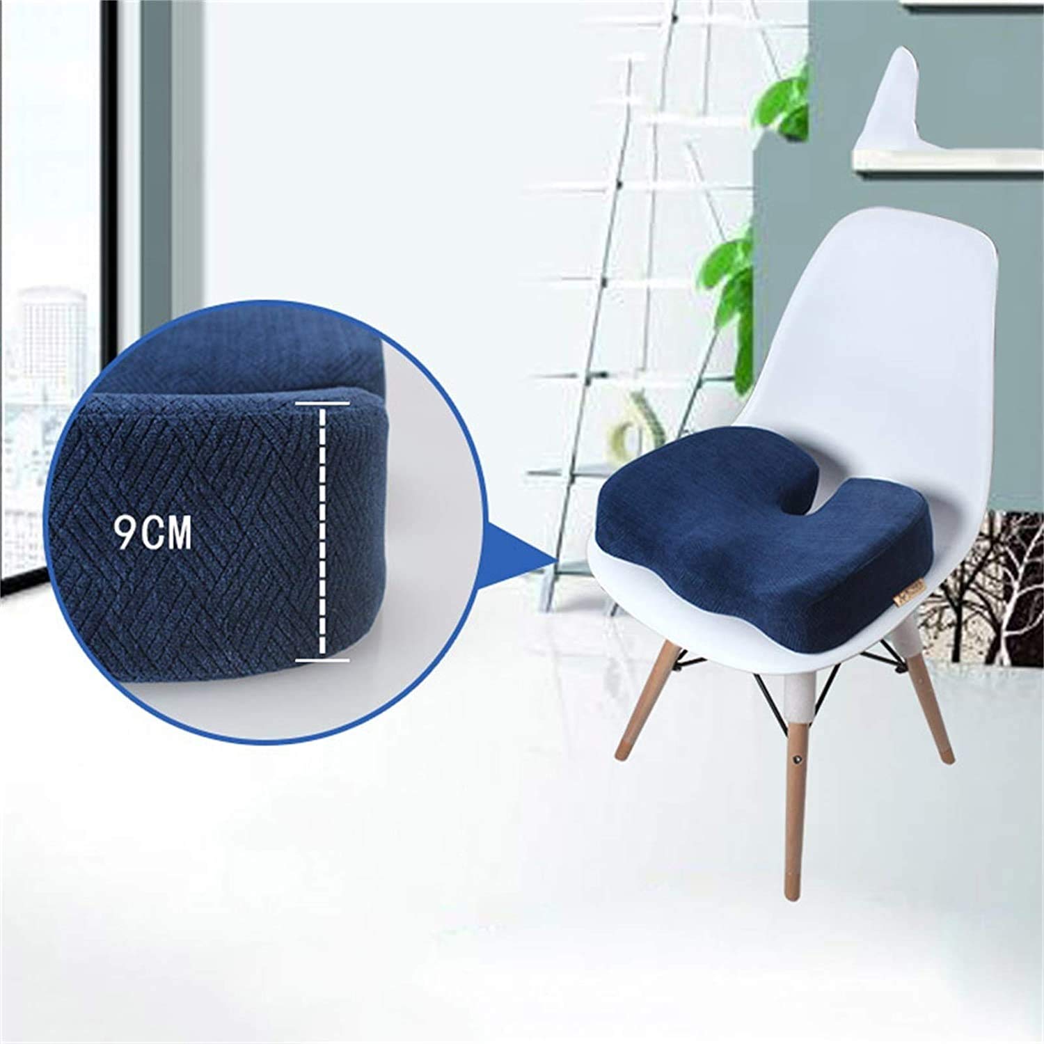 Cuscino del Sedile Comfort per Sedia da Ufficio - Cuscino - Cuscino coccige - Cuscino Sciatica per Seduta, ergonomia Comoda Poltrona da Pranzo Multiuso Cuscino Auto Cuscino Ufficio (Color : Gr