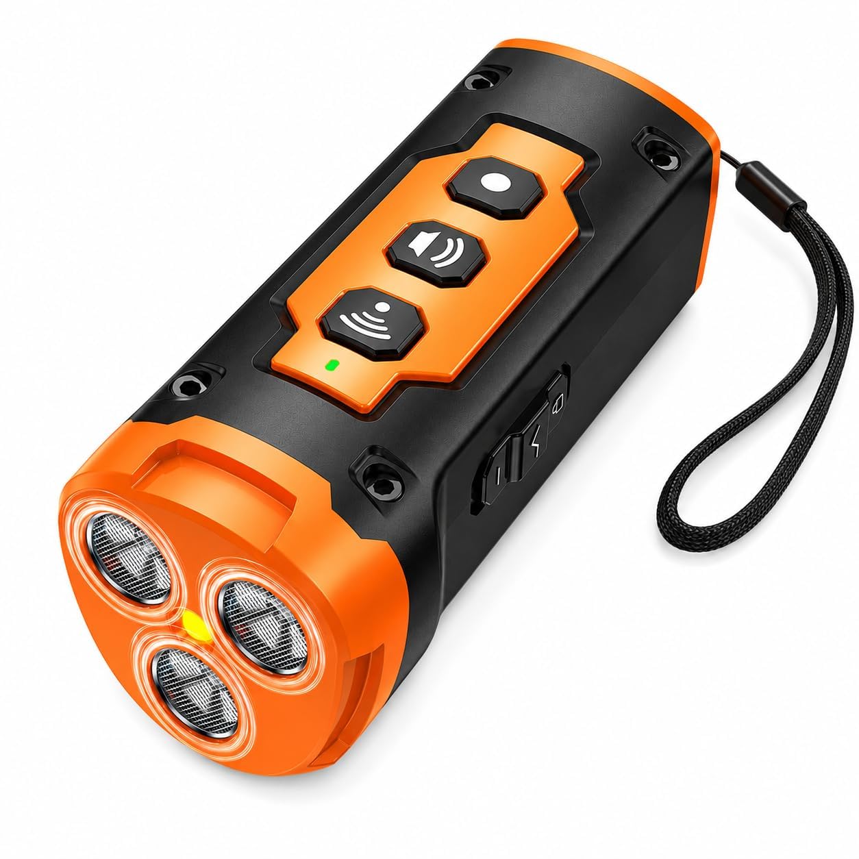 2026 New Dog Bark Deterrent Devices, 1-Touch Anti Barking Device for Dogs with 3 Sonic Heads, 50ft Range, Rechargeable &amp; Safe Dog Training Tool with Flashlight, Helps Improve Behavior