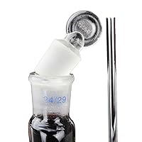 Vista 5 de Nuevo 33.8 fl oz laboratorio de destilación de aceite esencial aparato destilador purificador kits de cristalería w/separador embudo condensador tubo