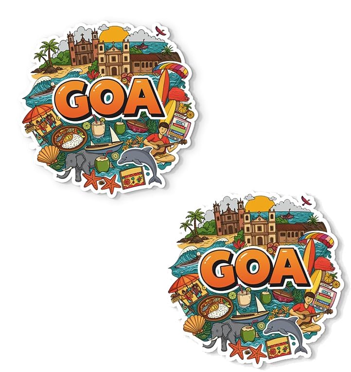 Goa Fridge Magnet - Glossy 4mm Thick (Pack of 2), Stylish Magnet for Fridge, Wardrobe & Metal Surfaces-image-20