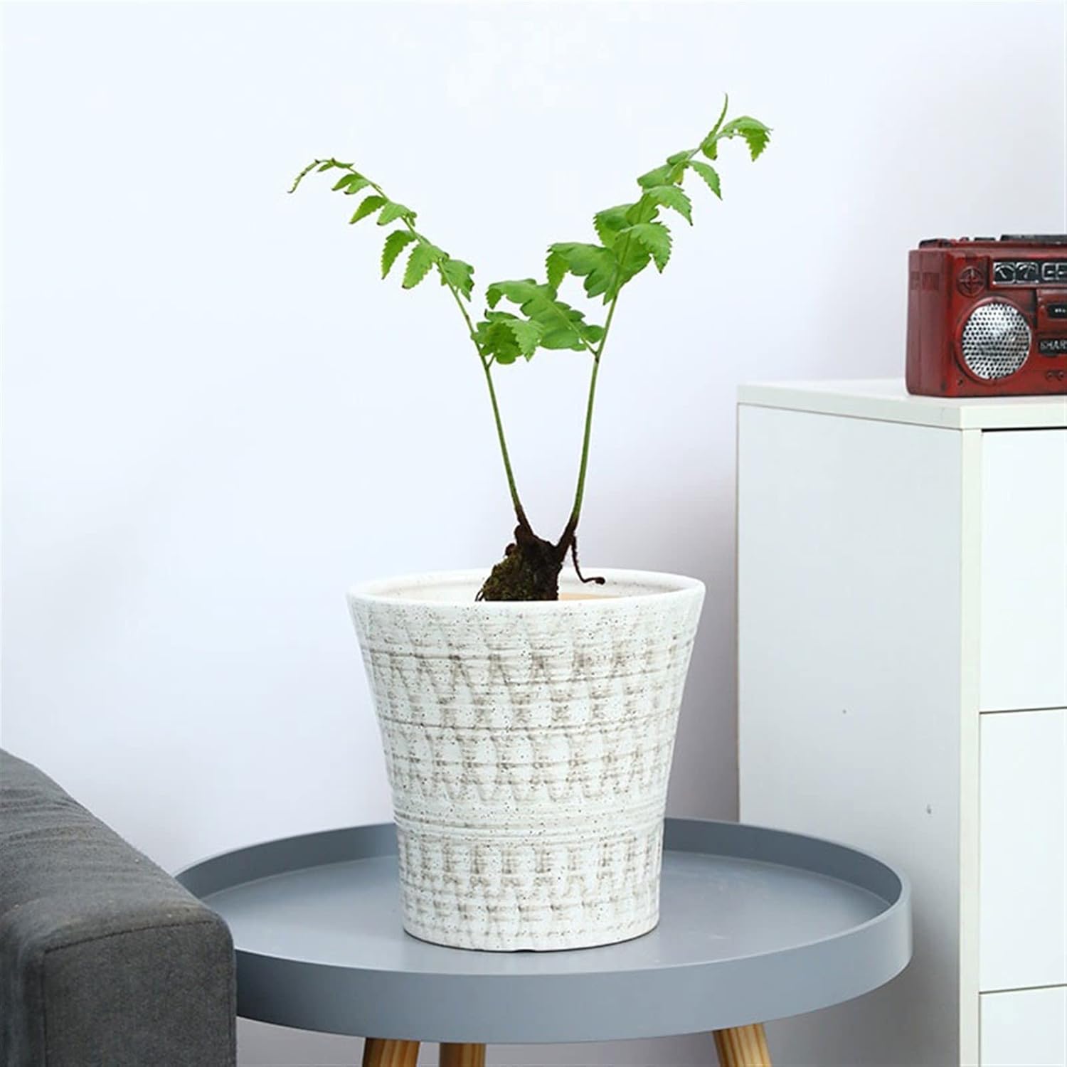 Planters Simple Large Pot Ceramic Planter with Drainage Holes Suitable for Planting Orchids, Cacti and Other Plants Nursery Pots (Color : A)