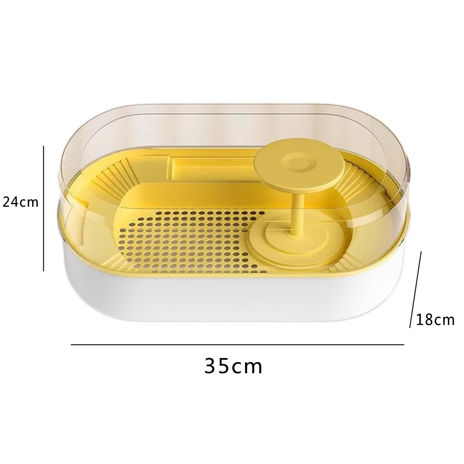 Kit De Inicio para Acuario De Tortugas, con Estructura De Drenaje Inferior Y Diseño Antiescape, Material Resistente Y Duradero, Ideal para Tortugas Y Cangrejos Ermitaños