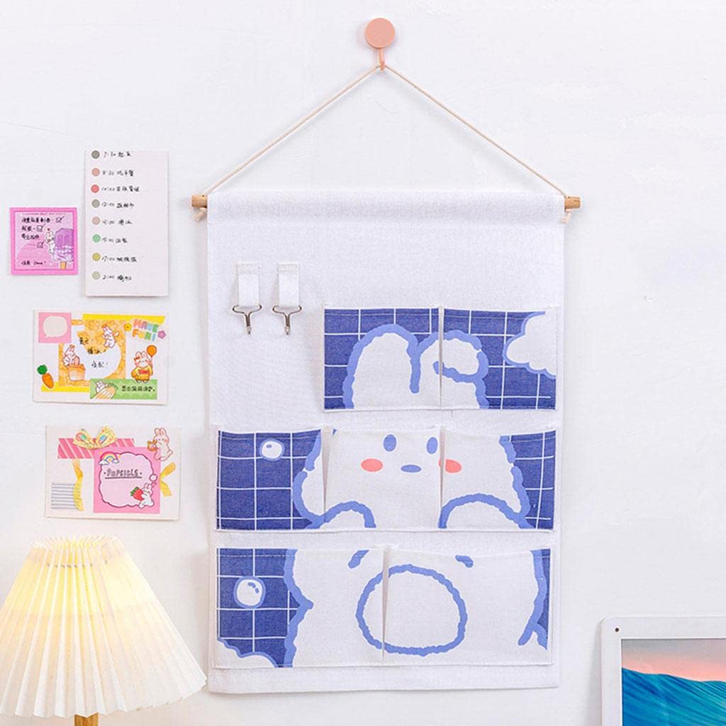 Pocket Wall Hanging Storage Bag Wall Mounted Wardrobe Sundries Organizer Bag Rabbit | Home & Garden | Home D?Cor | Baskets-image-10