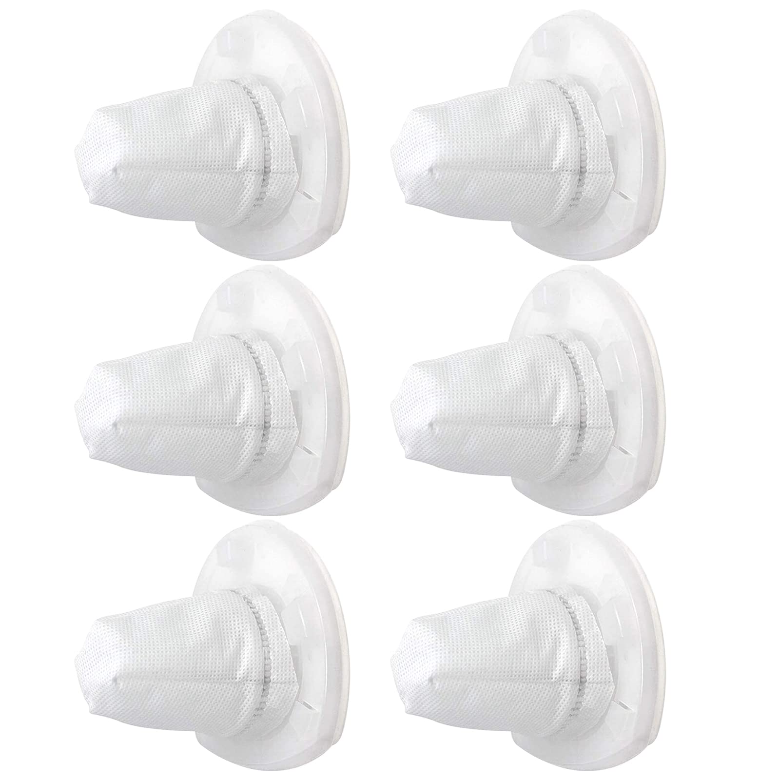 Chi Chen VF110 Filters, 6-Pack Replacement Vacuum Compatible with Black & Decker Dustbuster Handheld VF110, CHV1410L, CHV1410, CHV1210, CHV1410B, CHV1510, CHV9610, BDH2000L, 90558113-01, White