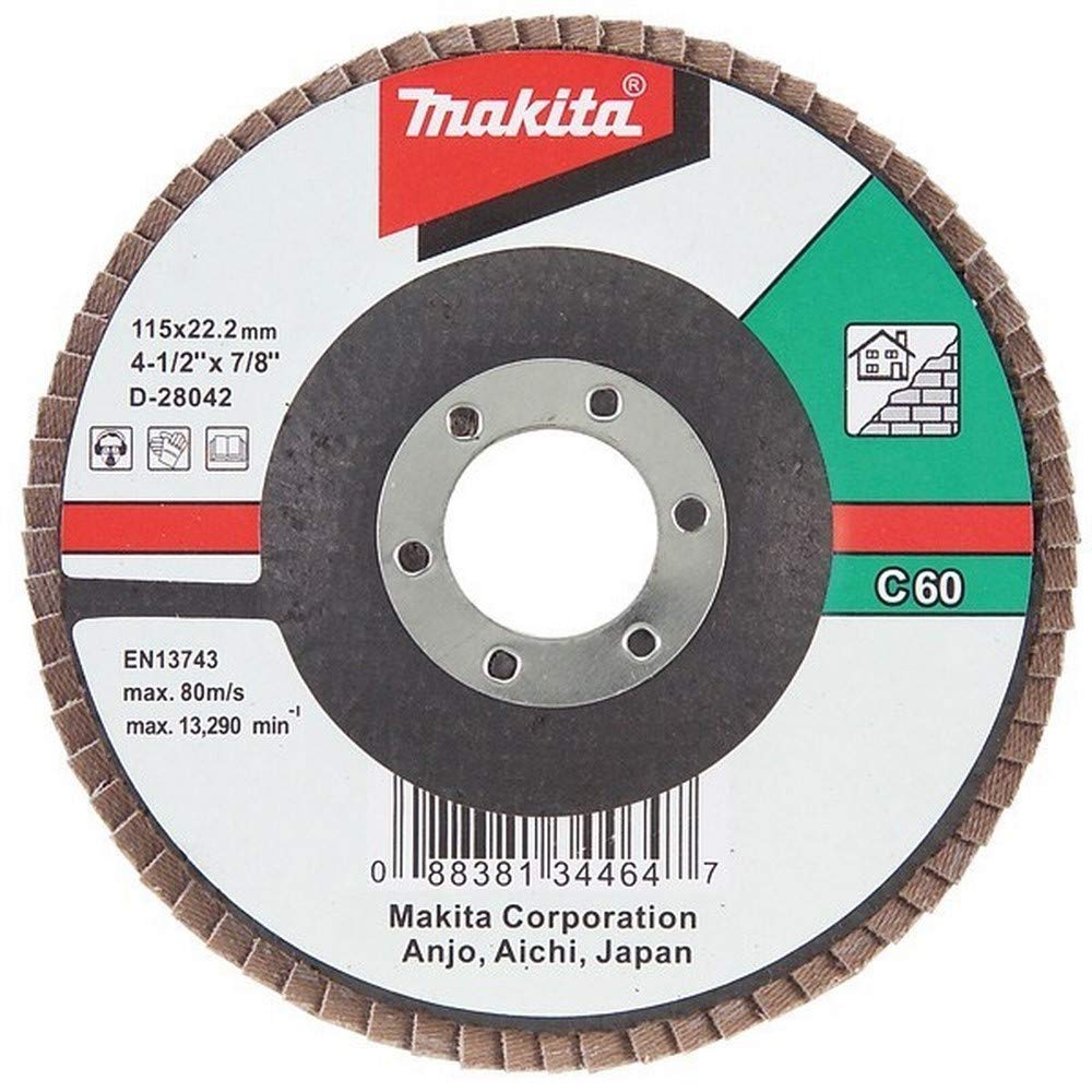 MAKITA D-​28101 - Disco de laminas plano de carburo de silicio grano 80 con cuerpo de fibra de vidrio