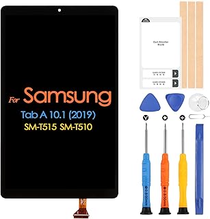 Screen Replacement for Samsung Galaxy Tab A 10.1 2019 LCD Display, LCD Screen Replacement forSamsung Galaxy T510 T515 SM-T510 Touch Screen Digitizer Assembly with Repair Kits
